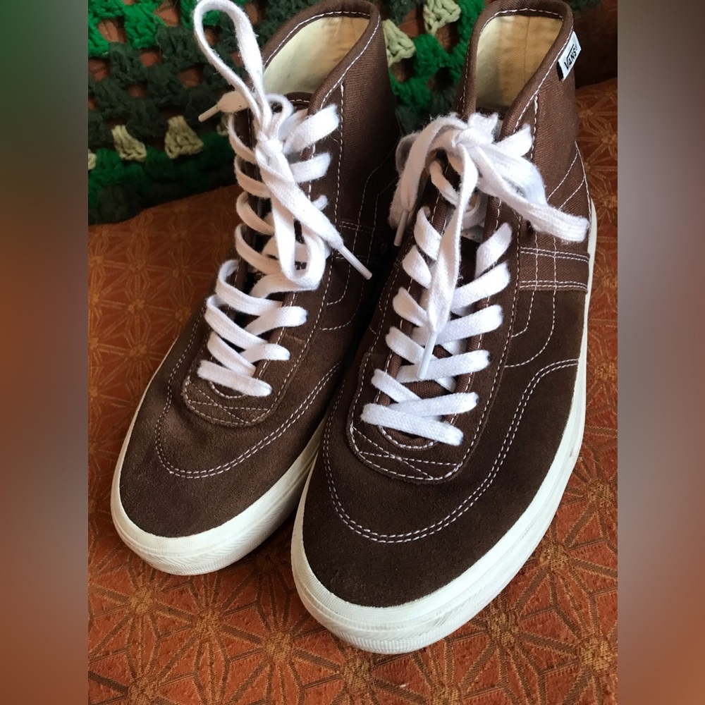 VANS ‘66 Gilbert Crockett Brown High Top Skateboarding Shoes Men 7 Canvas/Suede